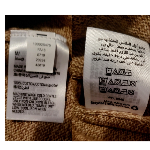 Karen Scott shawl collar sweater  size medium - Picture 6 of 6